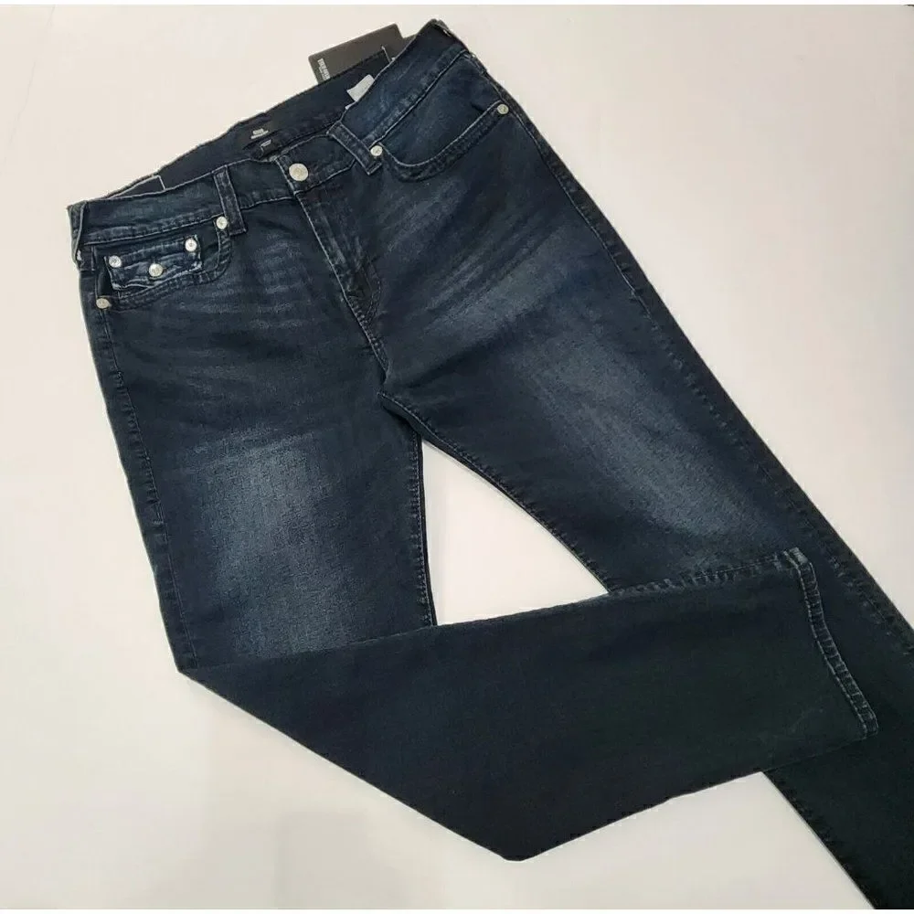True Religion W38 x 32 Men's Geno Big T Slim Fit ‎ Jeans - Last Call